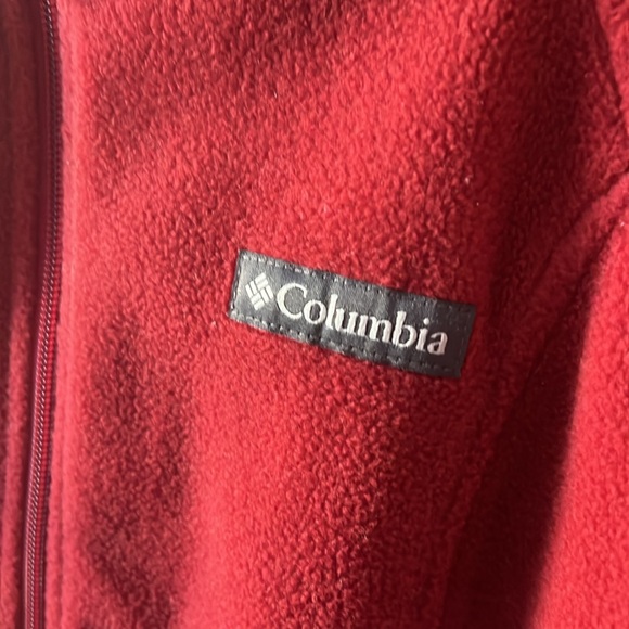 Women’s Medium Fleece COLUMBIA Rust Color Jacket - Picture 2 of 8